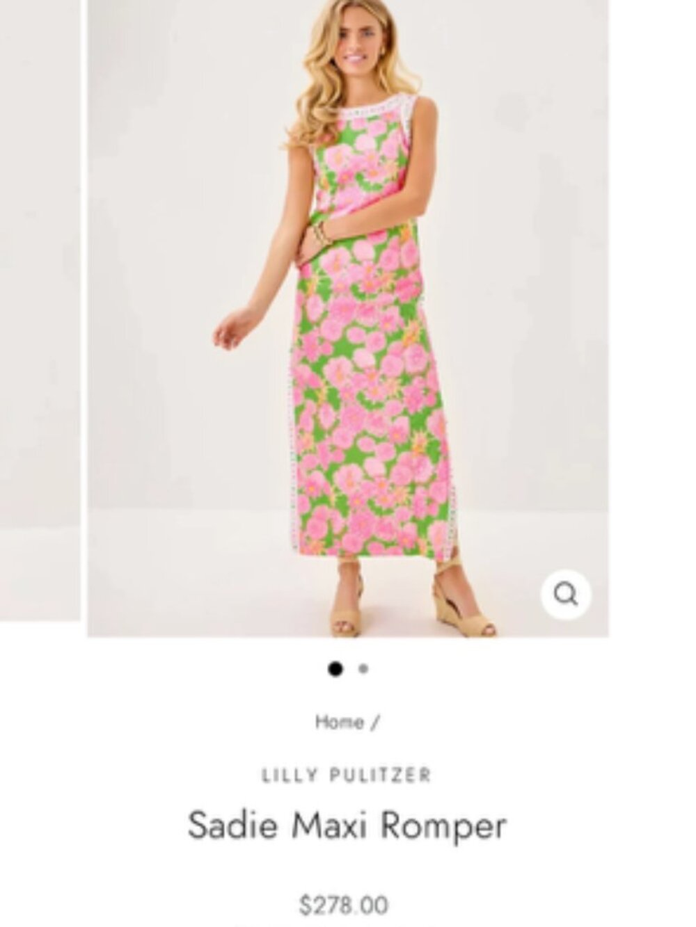 Lilly Pulitzer Sadie Maxi Romper